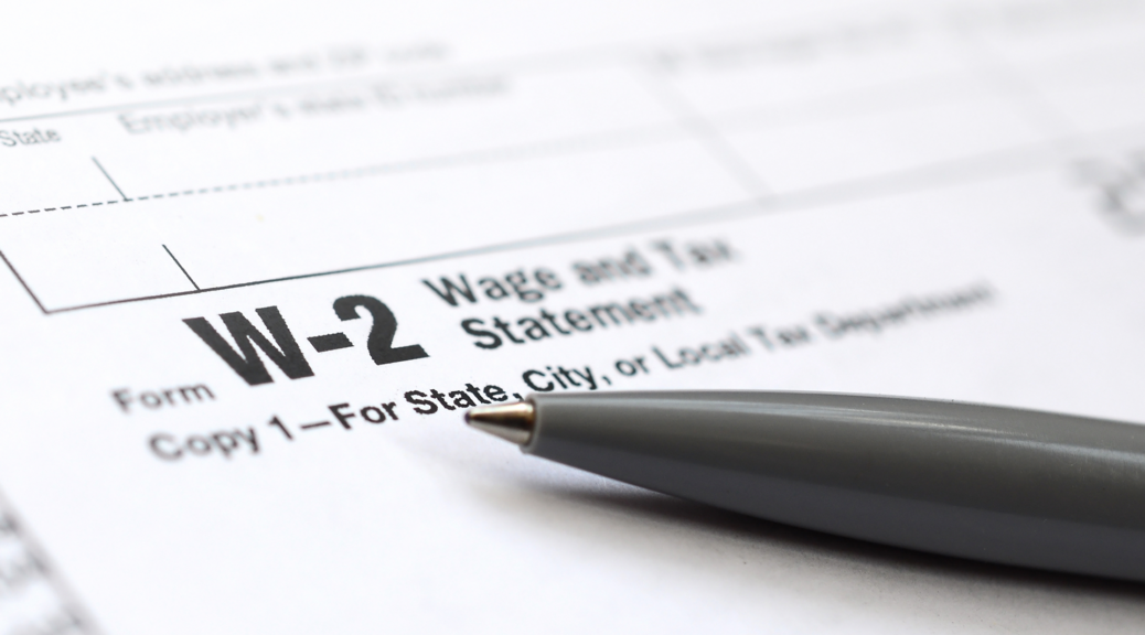 W-2 payroll tax form